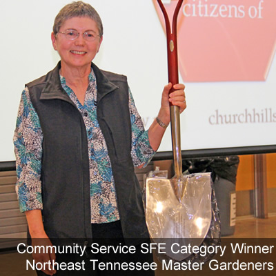 Community Service SFE Category Winner Northeast Tennessee Master Gardener
